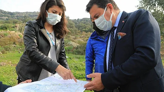 Gündoğan ve Küçükbük'te yol çalışmaları devam ediyor