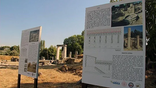 Hekate kutsal alanında sütunlar ortaya çıkıyor