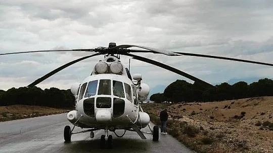 Helikopter ve personelleri Milas'tan ayrıldı