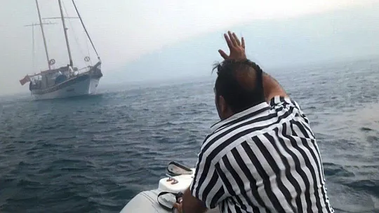 İHA ekibi yangında mahsur kaldı