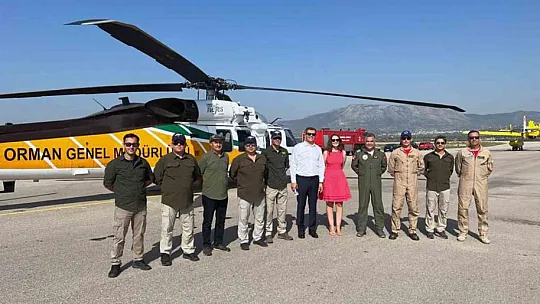 İlk yerli yangın söndürme helikopteri 'Nefes' Rodos'ta