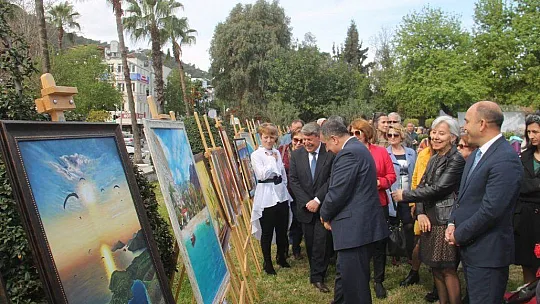 Kursiyerlerin çalışmaları sergilendi