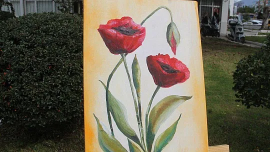 Kursiyerlerin çalışmaları sergilendi