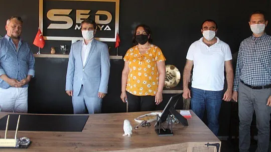 Mermertaş'tan SED Medya'ya ziyaret