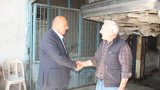 Otgöz sanayi esnafını ziyaret etti