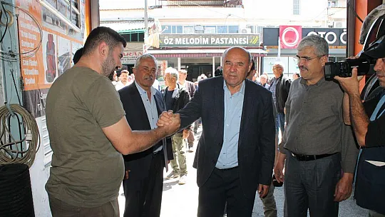 Otgöz sanayi esnafını ziyaret etti