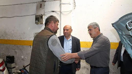 Otgöz sanayi esnafını ziyaret etti