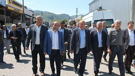 Otgöz sanayi esnafını ziyaret etti