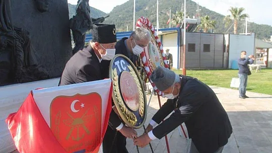 Fethiye'de 18 Mart Çanakkale Zaferi Yıldönümünde Şehitler anıldı