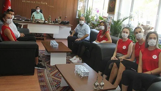 Bahçeşehir Spocuları Kaymakam Fırat'ı Ziyaret Etti