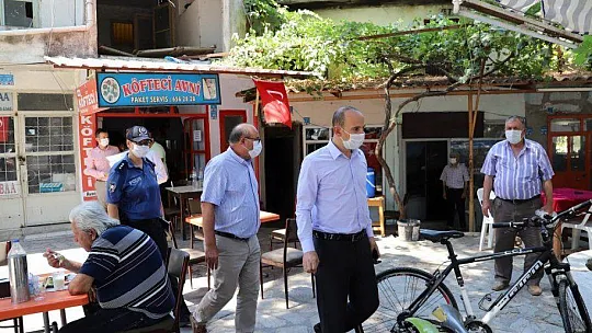 SEYDİKEMER'DE KOVİD19 DENETİMİ YAPILIYOR