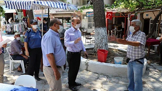 SEYDİKEMER'DE KOVİD19 DENETİMİ YAPILIYOR