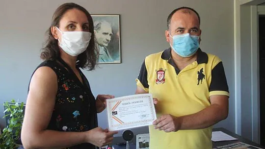 SED Medya'ya teşekkür belgesi