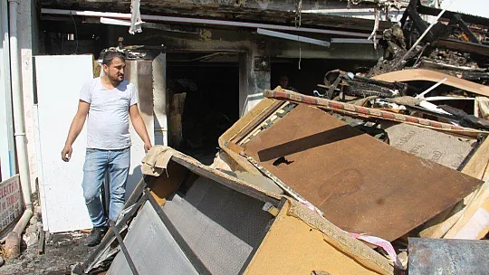 Alevler ekmek teknesini kül etti