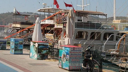 Fethiye'de tekne turlarına talep azaldı