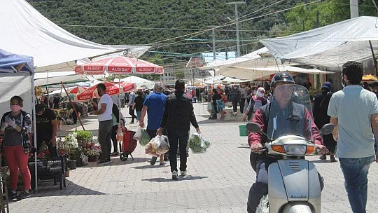 Üretici pazarında yoğunluk yaşandı