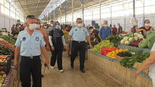 PAZARLARDA DENETİMLER DEVAM EDİYOR 