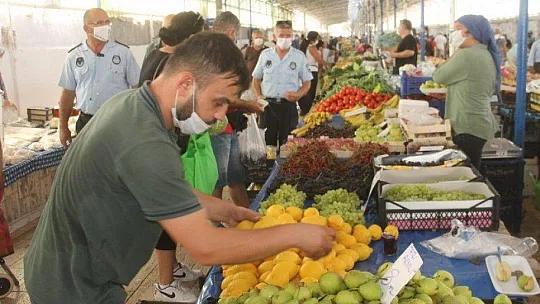 PAZARLARDA DENETİMLER DEVAM EDİYOR 
