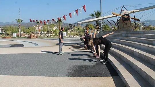 Sağlıklı yaşam için spor yaptılar