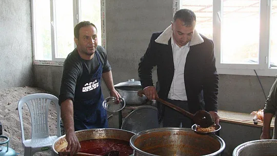 Geleneksel hasat yemeği yapıldı