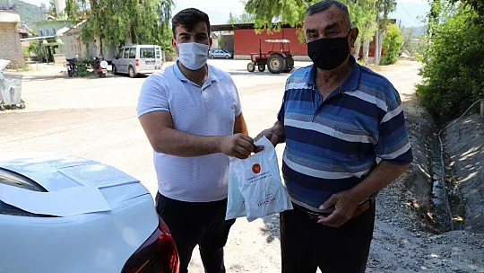 MASKE VE KOLONYA DAĞITIMI İLÇE GENELİNDE DEVAM EDİYOR