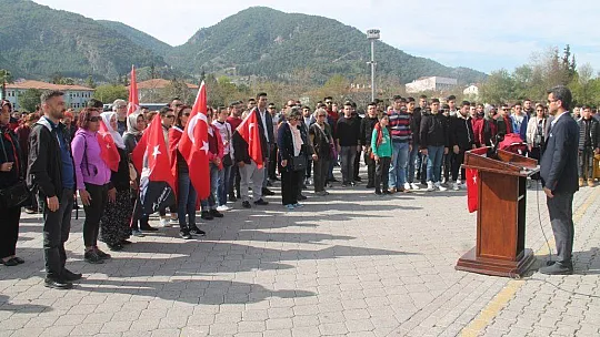 İdlib Şehitleri Fethiye'de de Unutulmadı