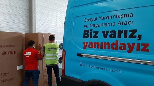 İzmir'den Artvin, Adana ve Muğla'ya destek