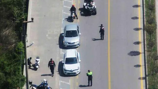 Jandarmadan bayram öncesi havadan-karadan denetim