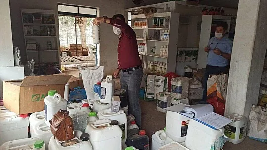 Kaçak zirai ilaç satan iş yerine baskın