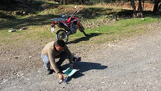 Kaçan keçilerini drone ile arayıp buluyor