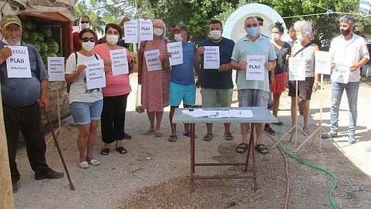 AKMAZ PLAJI İÇİN İMZA KAMPANYASI BAŞLATILDI