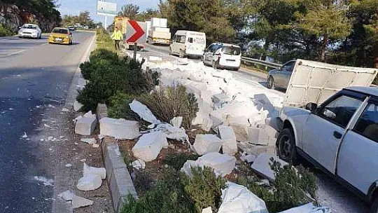 Kapak açıldı, gaz betonlar yola saçıldı