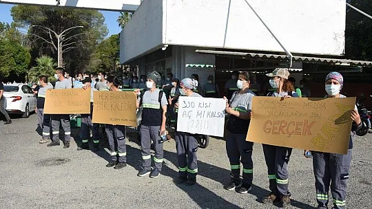 Kapatılan Mopak işçileri eylem yaptı