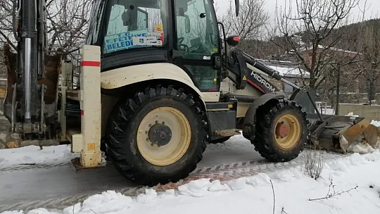 Fethiye Belediyesi'nden kar mesaisi