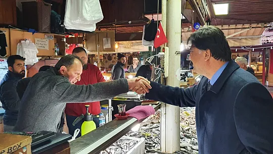Karaca Balık Pazarı Esnaflarıyla Görüştü