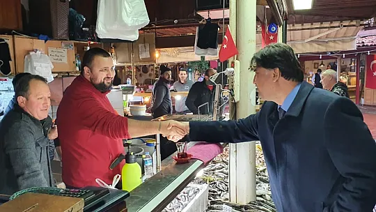 Karaca Balık Pazarı Esnaflarıyla Görüştü