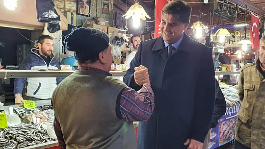 Karaca Balık Pazarı Esnaflarıyla Görüştü
