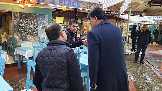 Karaca Balık Pazarı Esnaflarıyla Görüştü