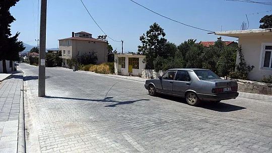 Karaçulha'da parke çalışmasının ardından peyzaj da tamamlandı