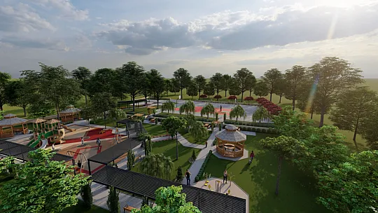 Karaçulha Parkı ve Taziye Evi yapımına başlandı