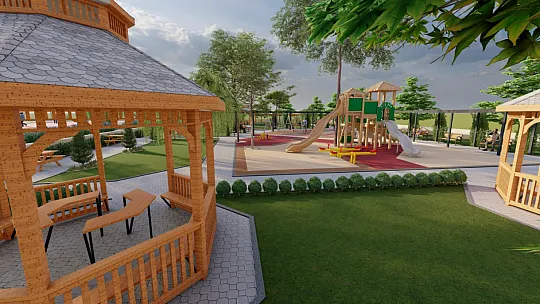 Karaçulha Parkı ve Taziye Evi yapımına başlandı