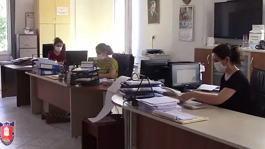 Karantina nedeniyle kapalı olan hizmet binası açıldı