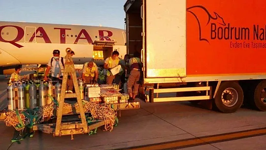 Katar kraliyet ailesi, 2 kamyon eşya 500 valizle Bodrum'a geldi.