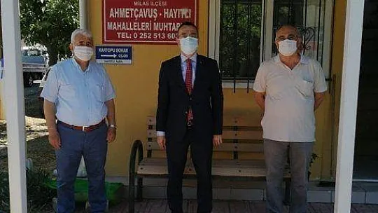 Kaymakam Arslan'dan muhtarlara ziyaret