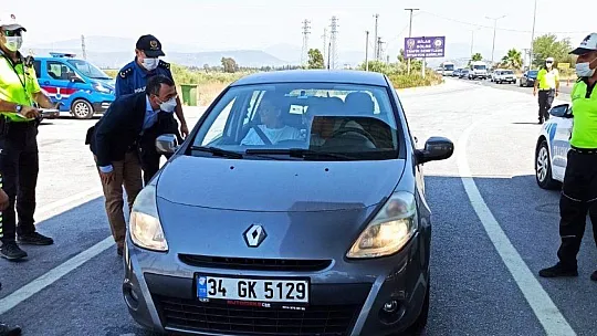 Kaymakam Arslan trafik denetimi yaptı