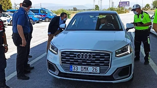 Kaymakam Arslan trafik denetimi yaptı