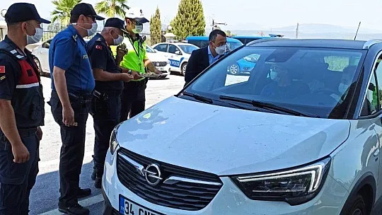 Kaymakam Arslan trafik denetimi yaptı