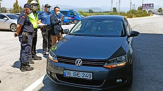 Kaymakam Arslan trafik denetimi yaptı