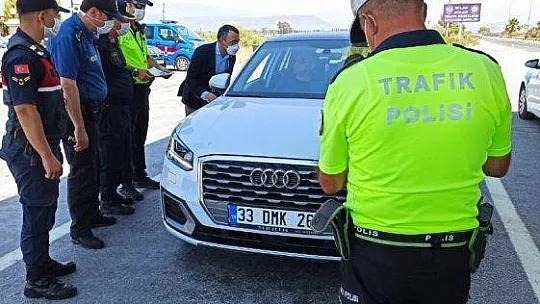Kaymakam Arslan trafik denetimi yaptı