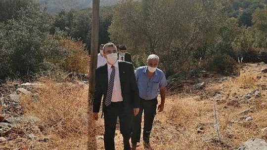 Kaymakam Arslan yaşlı vatandaşı evinde ziyaret etti